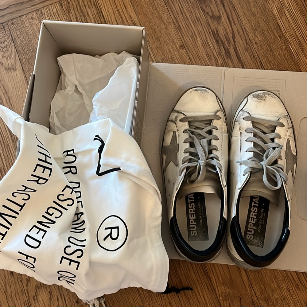 Golden Goose Superstar Classic w Spur White/Ice/Black Size 38. Open to offers!